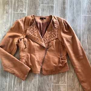 Brown studded Jacket